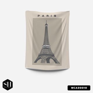 ผ้าติดผนัง ผ้าแขวนผนัง ผ้าตกแต่ง The City Of Paris  WCA00010 #SOdAhome #SOdAPrintinG #WallCloth