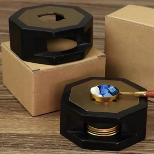 🔥ชุดเตาหลอมขี้ผึ้งครั่งแถมช้อน+เทียน แบบไม้/เหล็ก มีให้เลือกหลายแบบ คุ้มมาก! - รูปที่ 6