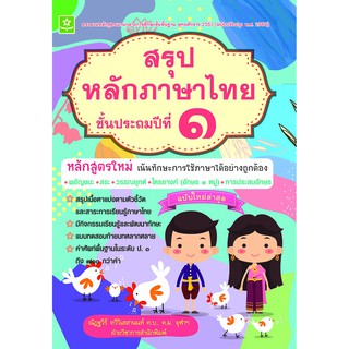 สรุปหลักภาษาไทย ป.1 รหัส 8858710308-12-9