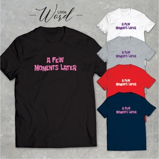 Little Word เสื้อยืดคอกลมแขนสั้นพิมพ์ลาย A Few Moments สไตล์มินิมอล ทรงUnisex