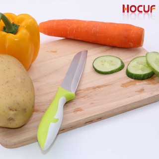 มีดทำครัว มีดหั่นผัก HOCUF HCF-1515 Size S ด้ามสีเขียว 22.5 x 12cm.