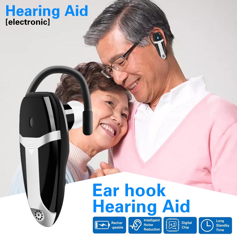 เครื่องช่วยฟัง มีการรับประกัน สำหรับผู้สูงอายุ เครื่องช่วยฟังที่ซ่อนอยู่  ใช้งานง่าย หูฟังคนหูหนวก น้ำหนักเบา