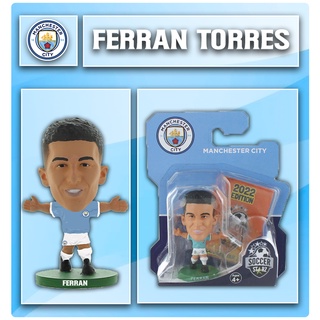 โมเดลนักฟุตบอล SoccerStarz ลิขสิทธิ์แท้จากสโมสร Manchester City - Ferran Torres 2022