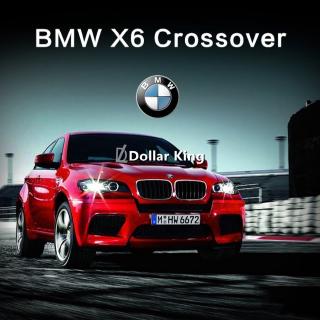 1:32 โลหะผสมดึงกลับ Diecast BMW X6 X7 โมเดลรถของเล่นที่มีแสงเสียงเด็กผู้ชายของขวัญเด็ก