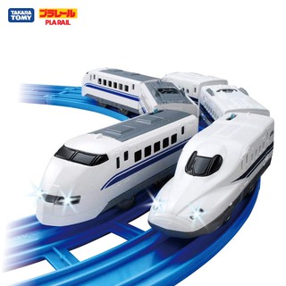 TAKARA TOMY Plarail Light Shinkansen 300 &amp; N700 type A Nozomi Double Set