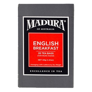 Madura English Breakfast Tea มาดูร่า ชาอิงลิช เบรคฟาสต์  2g x 20teabags