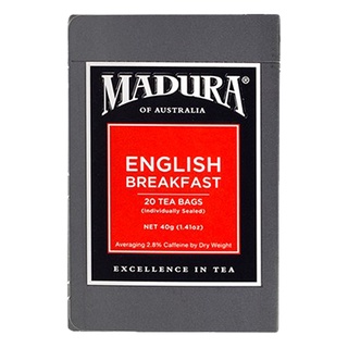 Madura English Breakfast Tea มาดูร่า ชาอิงลิช เบรคฟาสต์  2g x 20teabags