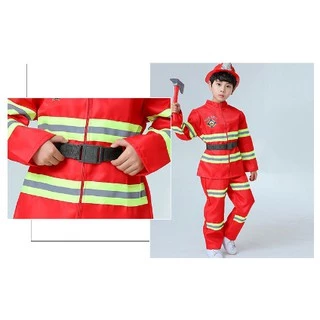 ชุดดับเพลิงเด็ก 🚒 ปืนฉีดน้ำ fire fighter suit for kids ชุดอาชีพเด็ก ชุดนักดับเพลิงเด็ก เสื้อนักดับเพลิงเด็กภาค
