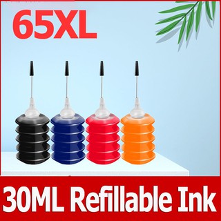 HP 65 หมึก HP65XL 30ml หมึกเติมหมึกเติมสำหรับ 2600 2620 2622 2621 2623 2624 2625 2628 2630 2632 3720 3721 3722 3723