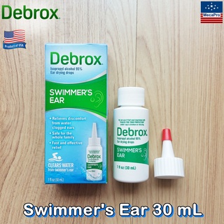 Debrox® Swimmers Ear Drying Drops for Adults &amp; Kids 30 mL ผลิตภัณฑ์ ลดอาการหูอุดตัน หลังว่ายน้ำ อาบน้ำ หรือสระผม