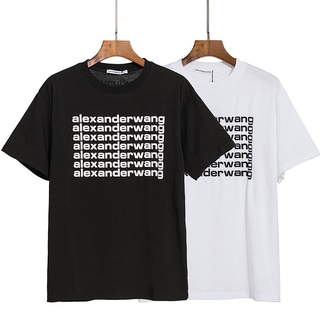 【2022tshirts】[S-3XL]เสื้อยืดแขนสั้นพิมพ์ลายตัวอักษร Alexanderwang สําหรับผู้ชายและผู้หญิง