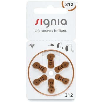ถ่านเครื่องช่วยฟัง Signia by Siemens 10 13 312 675 แพค 6 ก้อน 1.45V ของแท้