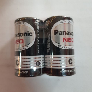 ถ่าน Panasonic NEO สีดำ R14NT/2SL C (2ก้อน/1แพค)