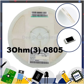 3Ohm (3) 0805 ±1%    0805F3001T5E ROYAL OHM  1-A1-3 (ขายยกแพ็ค 1 แพ็ค มี 100 ชิ้น)