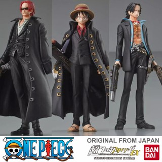 งานแท้ ฟิกเกอร์ Bandai One Piece Film Styling EX Strong Brothers วันพีซ Luffy ลูฟี่ D. Ace เอส Shanks แชงคูส ได้ 3 ตัว