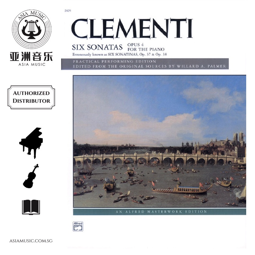 AUTHORZED DISTRIBUTOR - ALFRED MUSIC - CLEMENTI SIX SONATAS OP4 (OP37 และ OP38)