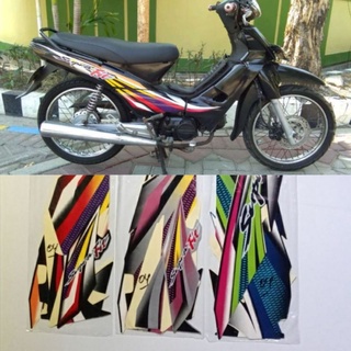 สติกเกอร์ ลายทาง ori honda supra fit 2002/2003 ครบชุด