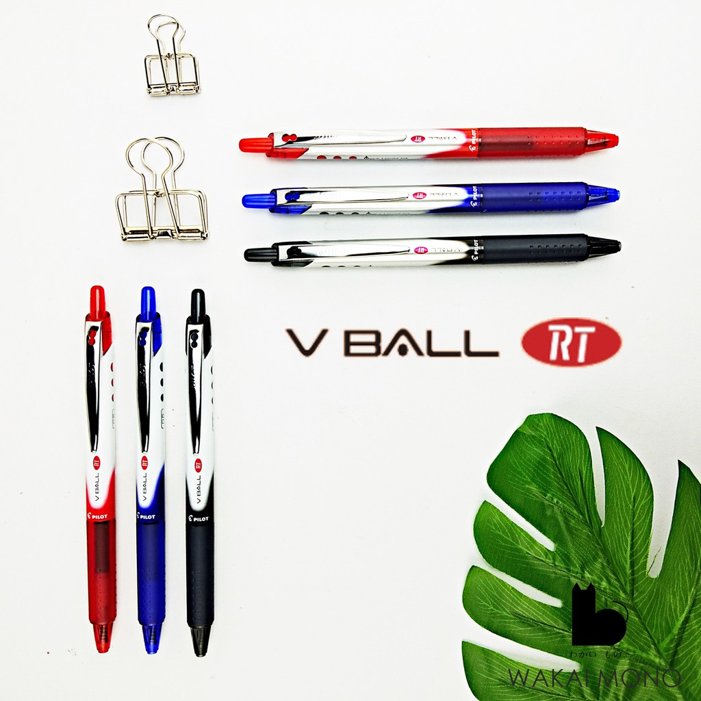 ของแท้ !! ปากกาหมึกน้ำ Pure Liquid Ink PILOT V BALL (RT) 0.5 - 0.7 mm