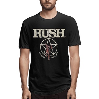 เสื้อยืดครอปพร้อมส่ง เสื้อยืดโอเวอร์ไซซ์ ลาย Rush American Tour 1977 KMlihf82ENfbmm12S-5XL