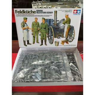 โมเดลประกอบ Tamiya 1/35 TA35247 German Field Kitchen Scenery