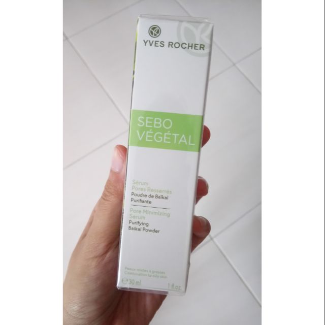 เซรั่มหัวปั๊ม คุมมัน สำหรับคนหน้ามัน yves rocher sebo vegetal serum