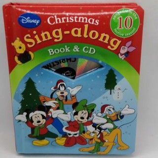 Disney Christmas Sing Along,  Board book and CD by Walt Disney Records - 57-