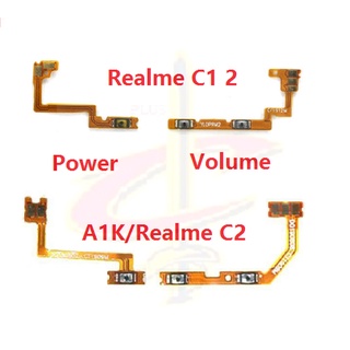 แพรปุ่มสวิตปิดเปิด ปุ่มเปิดปิด ปุ่มเปิดเสียง สําหรับ Oppo realme 2 Pro C1 C2 A1K