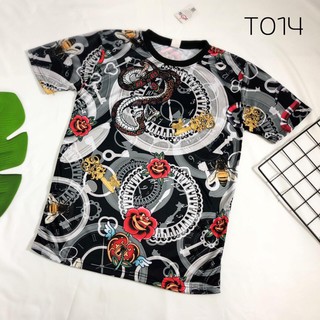 เสื้อยืดพิมพ์ลายคอกลมผ้าโพลีเอสเตอร์T014