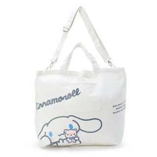 กระเป๋า Cinnamoroll มาใหม่ ใช้งานได้ 2 แบบ : สะพายข้าง กับ แบบถือ สายสะพายปรับระดับ ขนาด 55×18×38 cmราคา 370 บาท🎉