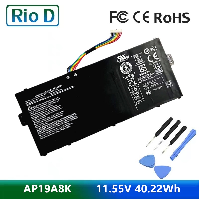 AP19A8K Laptop Battery for Acer Chromebook Spin 311 CP311 1H-C2DV 2H-C679 R752TN CB311-9H N17Q8 11.5