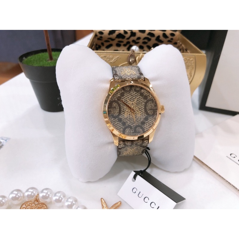 New Gucci Bee Canvas นาฬิกากุชชี่แท้