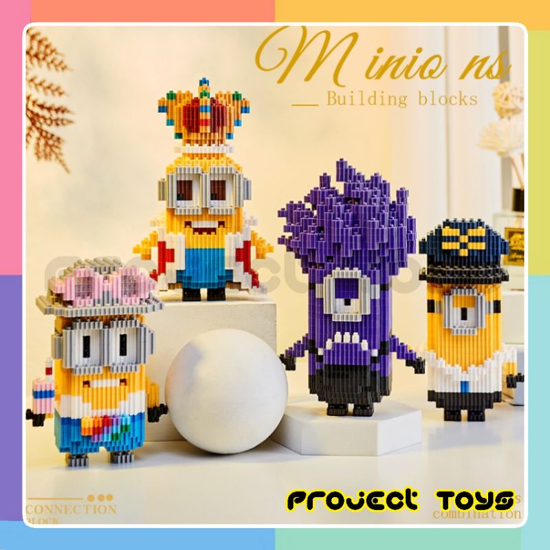 ตัวต่อ​ เล​โก้​ แบบเฟือง​ มิน​เนี่ยน​ 4 แบบ​ ใหม่ล่าสุด​ ยี่ห้อ​ Lingko​ > Lechuan​ (400+pcs)