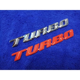 B.S.D โลโก้ตัวหนังสือ TURBO สีชุป 16×2cm 1ชิ้น