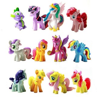 ชุดของเล่นฟิกเกอร์ My Little Pony PVC สําหรับเด็ก 12 ชิ้น