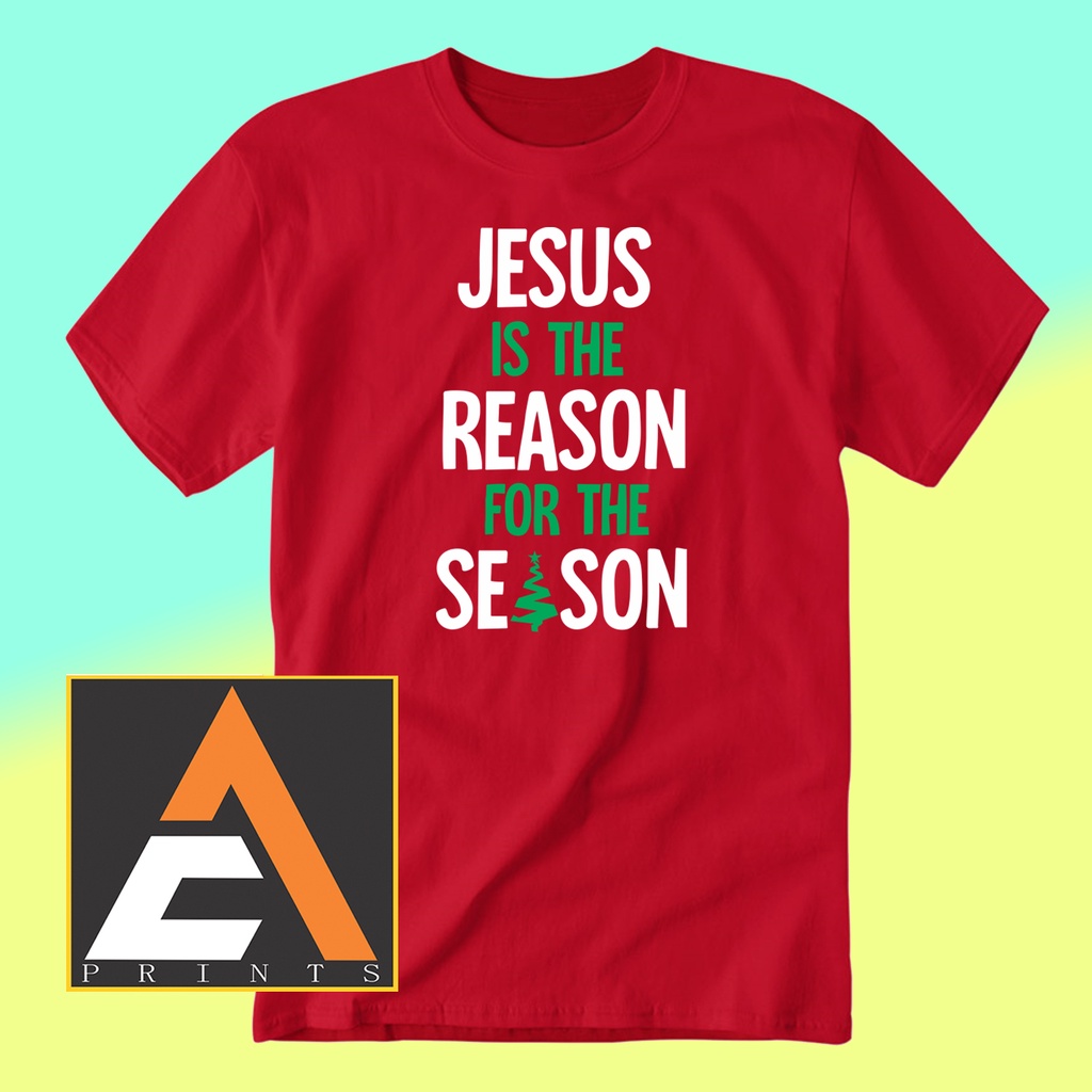 ขายปีใหม่AC Prints Shirt Jesus is the Reason t shirt Christmas T shirt (UNISEX) t shirt for men t sh