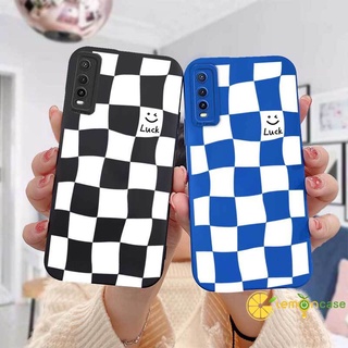 ไคลน์ เคสสีฟ้า VIVO Y15 Y12 Y12i Y11 U10 Y50 Y30 Y30i เคสโทรศัพท์มือถือแบบนิ่ม TPU ลายหน้ายิ้ม Angel Eyes Chessboard Luck สําหรับ เคสวีโว่ Y91 Y91i Y93 Y95 Y70 Y90 Y1S Y91C Y51 Y51S Y51A Y53S Y20 Y20S Y20i Y12S Y30G Y11S Y12G Y12A Y20A Y20G Y31 Y53 Y17