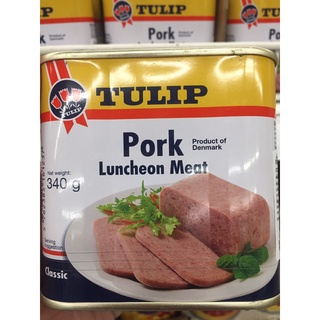 TULIP Pork Luncheon Meat 340g. เนื้อหมูบด ตราทิวลิป 340ก.