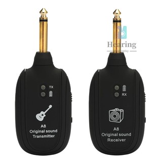 A8 UHF Wireless Guitar Transmitter Receiver Set 730mhz 50M Range for Electric Guitars Bass Violin  -Musical