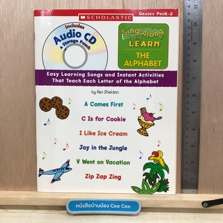 หนังสือภาษาอังกฤษ ปกอ่อน Scholastic Sing Along and Learn The Alphabet