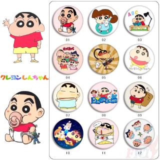 crayon shin - chan - anime ป้ายเข็มกลัดคอสเพลย์ 58 มม. สําหรับกระเป๋าเป้สะพายหลังเสื้อผ้า (12 แบบ) 1 ชิ้น