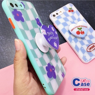 OPPO A16 A53 REALME 5/6I/C3 เคสมือถือ TPU ขอบสีกันกล้องกากเพชรกริตเตอร์ ฟรี Griptok หัวใจ เคสการ์ตูน