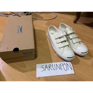 Converse jackpurcell V-3 leather ของแท้ มือหนึ่ง Size 9.5us 28cm (วัดพื้นได้28.3ซม)