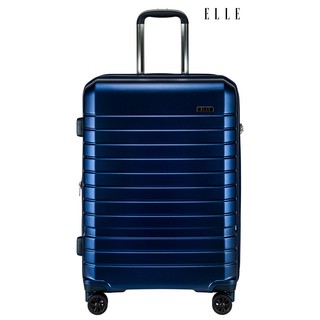 ELLE Travel Uniform Collection. 100% Polycarbonate PC, 24" Medium Luggage, Aluminum Trolley, 360 Spinner, Expandable