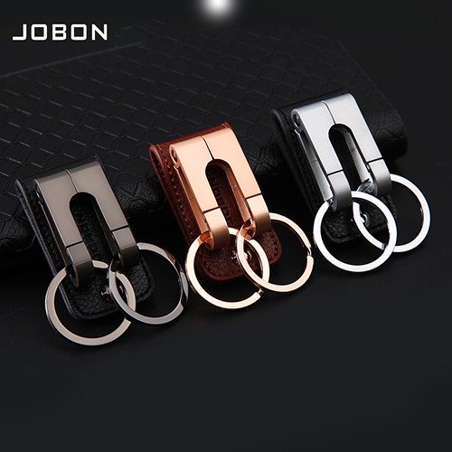 JOBON พวงกุญแจ พวงกุญแจรถยนต์ เกรดพรีเมี่ยม พร้อมแบบสองห่วง ผลิตจากโลหะ