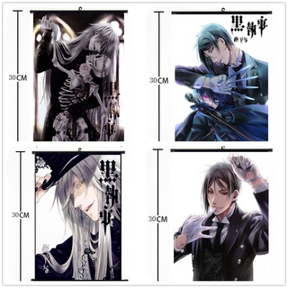 โปสเตอร์คอสเพลย์ อนิเมะ Black Butler Kuroshitsuji Sebastian สําหรับตกแต่งบ้าน