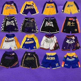 กางเกงบาสเก็ตบอล ลาย Just don Lakers James Yellow Dense สีม่วง