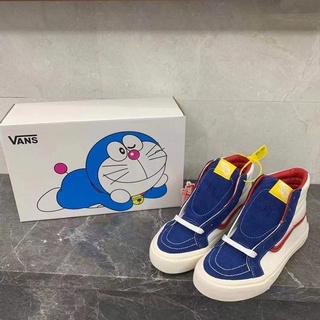 ▩☈รองเท้าสเก็ตบอร์ดทรงสูงทนต่อการสึกหรอของ Doraemon รุ่นใหม่