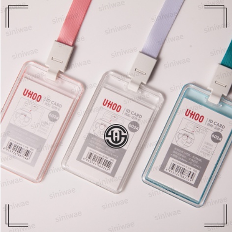 อะคริลิค Photocard Case PC Id Card Holder Uhoo Brand Clear โปร่งใสชื่อแท็กอะคริลิค Portrait Landscap