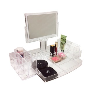 กล่อง เก็บเครื่องสำอางค์ Cosmetic box กล่องกระจกCOSMETIC 37.7x23x27.5 ซม.