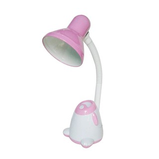 Reading lamp READING LAMP HATASHI HL-5535 PLASTIC/METAL MODERN WHITE/PINK The lamp Light bulb โคมไฟอ่านหนังสือ ไฟอ่านหนั